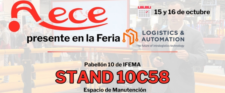 AECE presente en la Feria Logistics&Automation Madrid los próximos días 15 y 16 de octubre